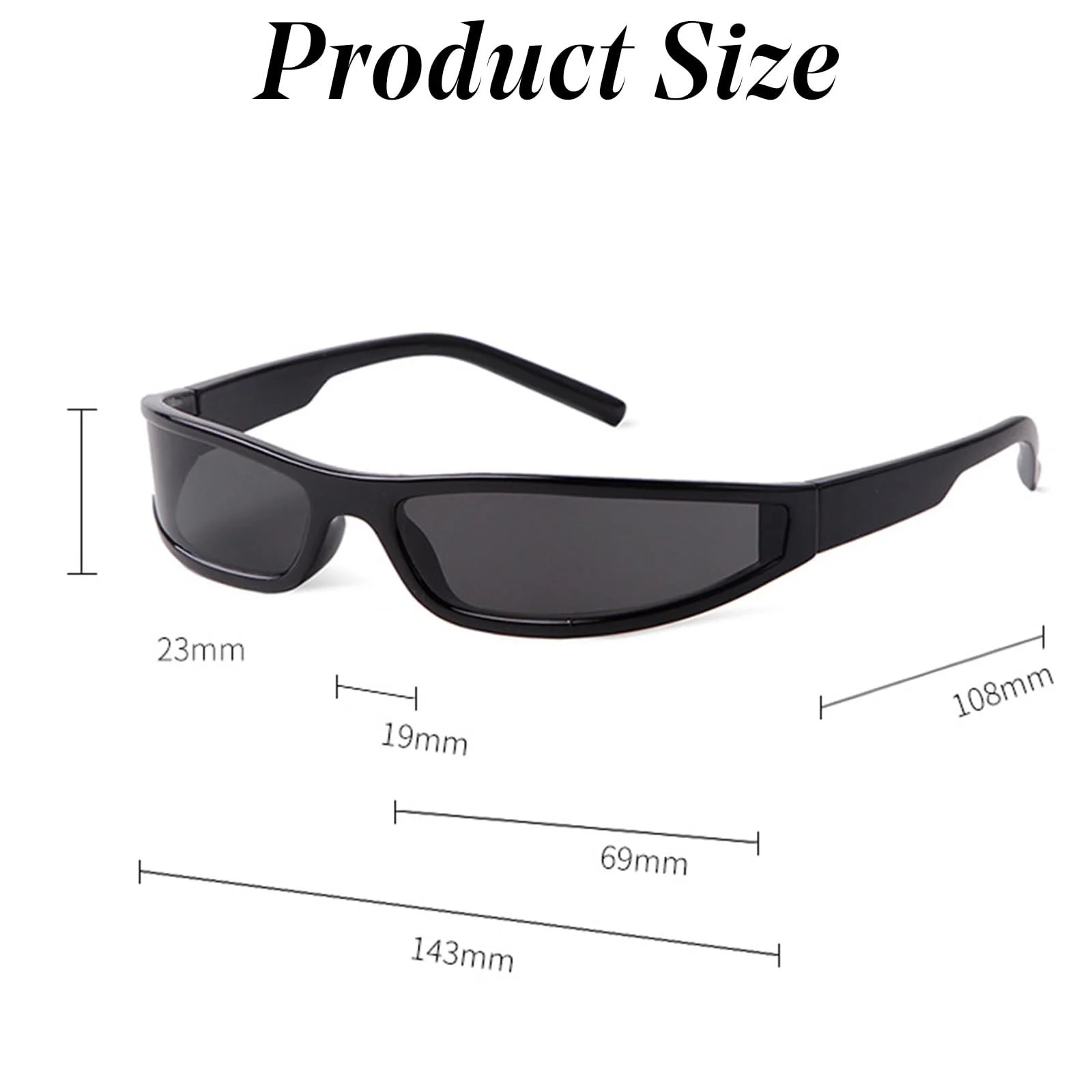 Сонцезахисні окуляри чорні, фото №2