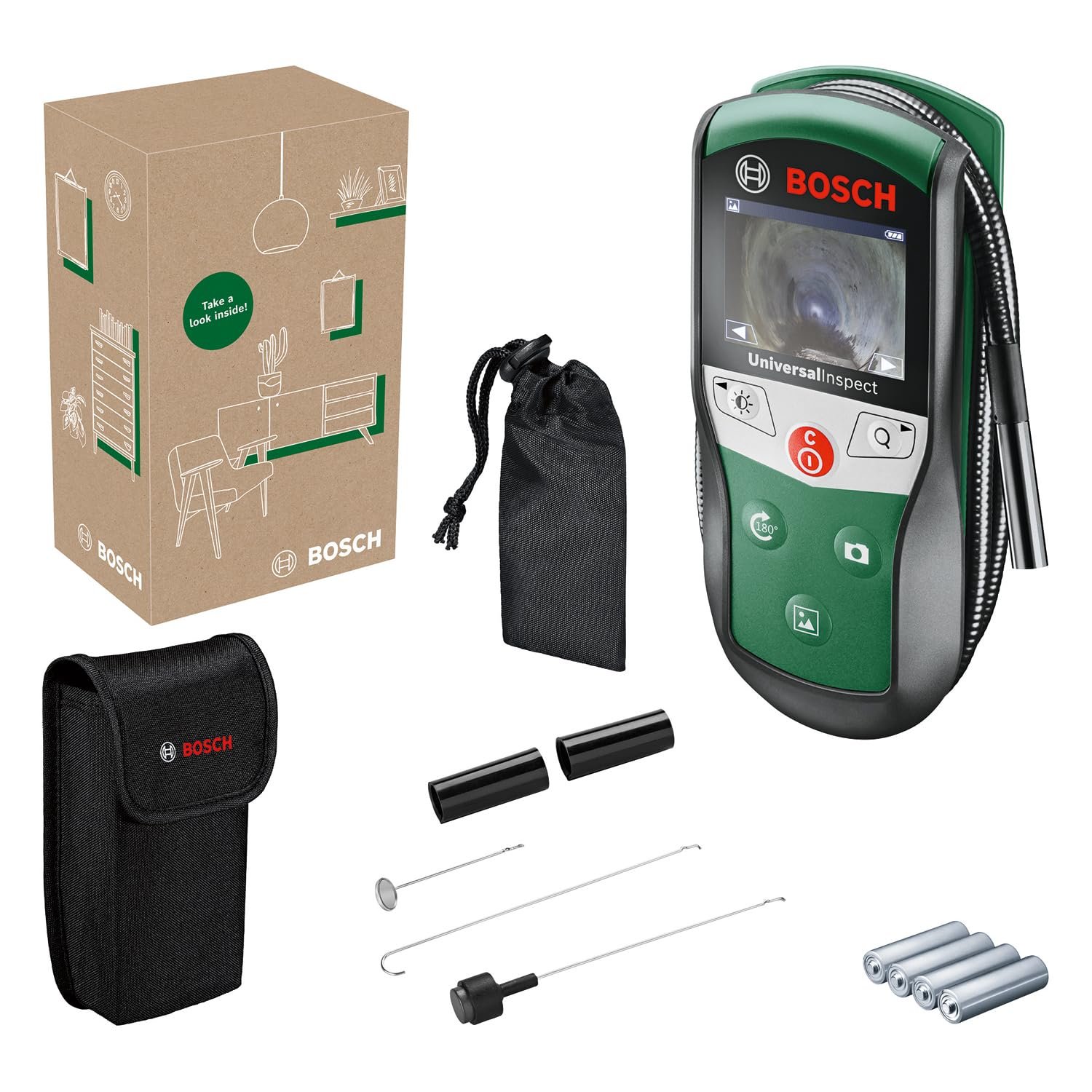 Инспекционная камера Bosch UniversalInspect Диаметр 8 мм с гибким кабелем 0.95 м, фото №1