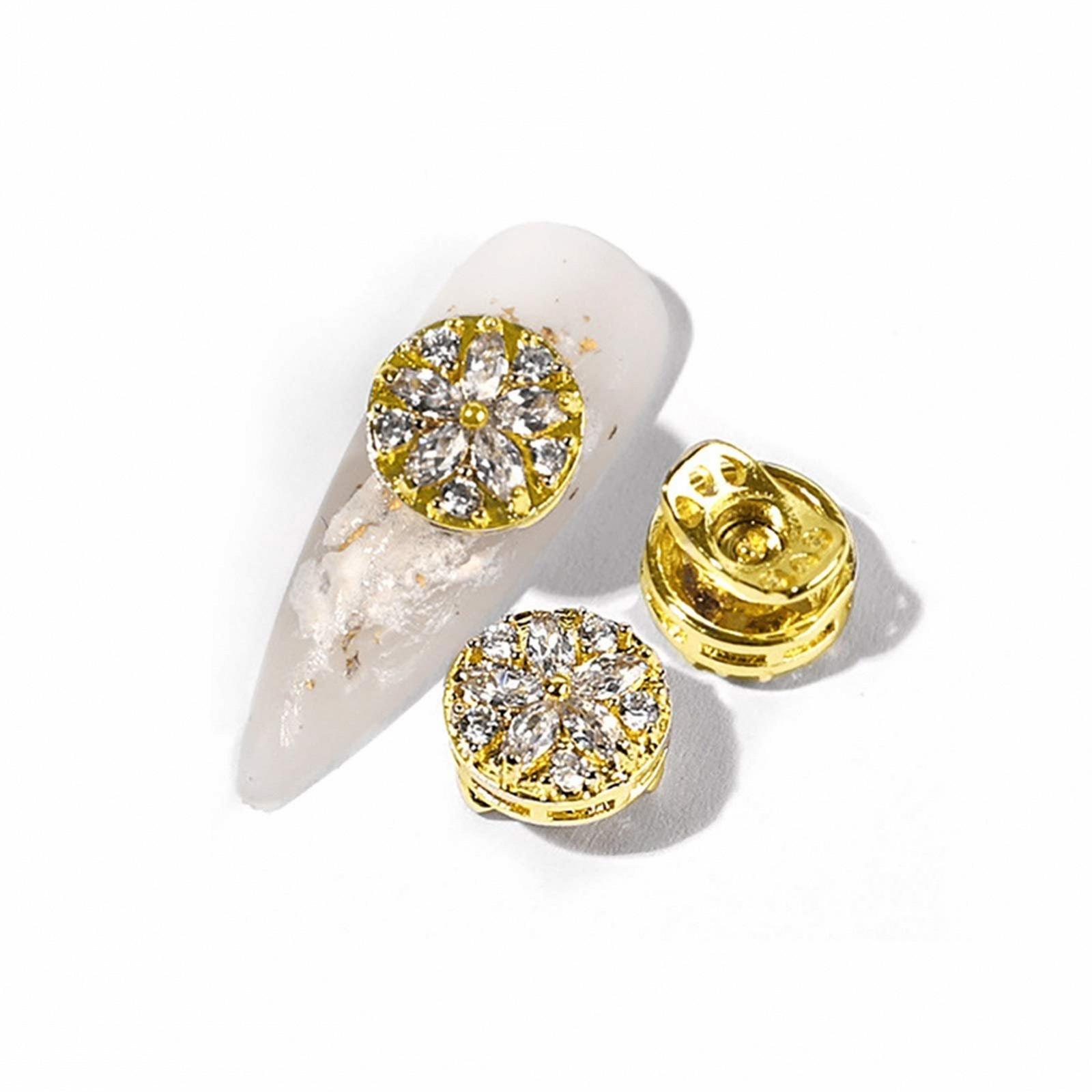 Вращающийся декор для ногтей Zircon 3D, 3 шт., роскошный, кристалл бриллиантовый, аксессуары для маникюра DIY (Цвет: 01), фото №1