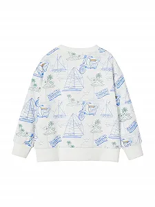 Толстовка Vertbaudet для мальчиков из переработанного полиэстера synthetic.ua - Фото 1