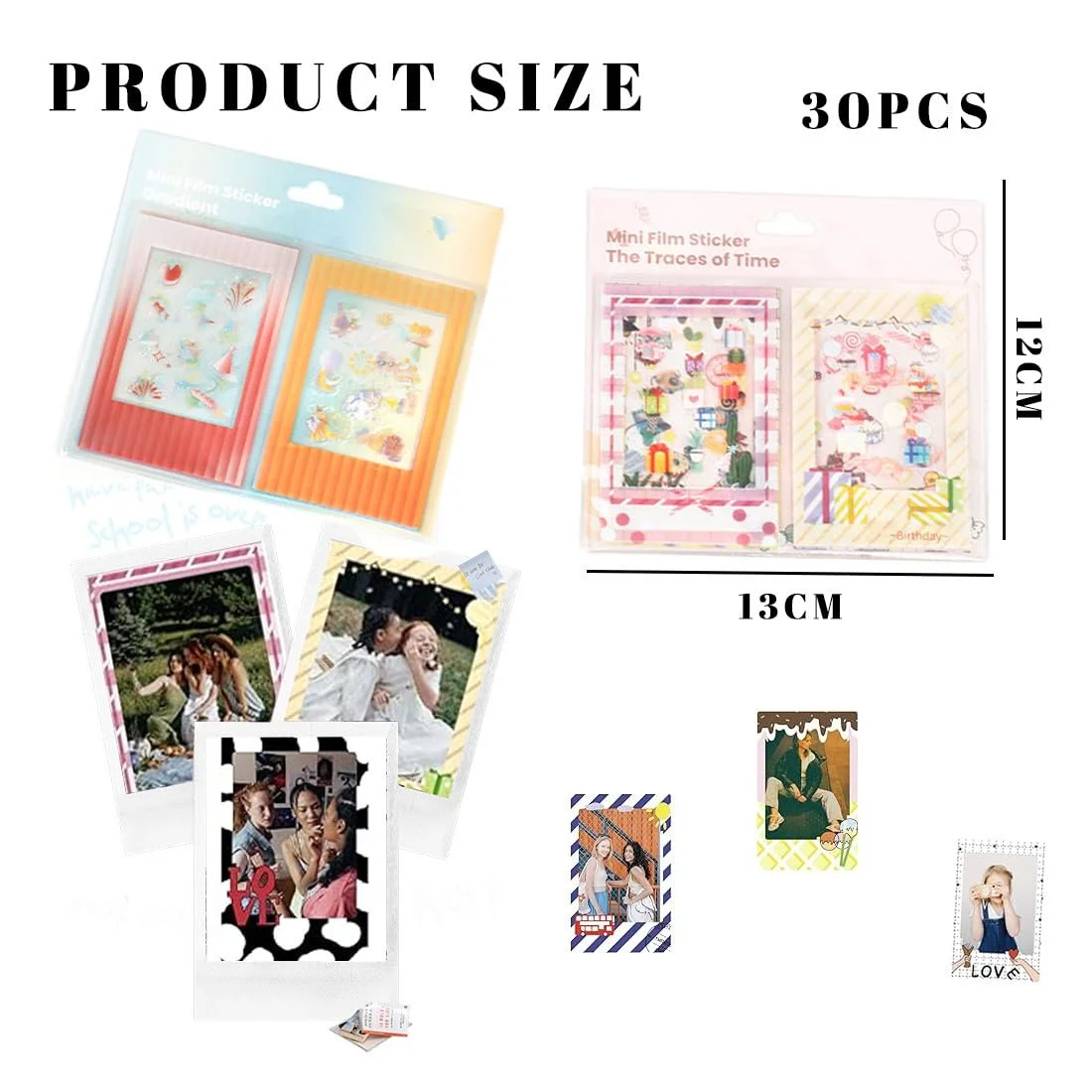 Наклейки для рамок фото Fujifilm Instax Mini 12/11/9/8/7S/70/40/50S/90 EVO Pack of 30, фото №2