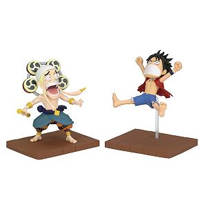 Фігурка Banpresto Monkey D. Luffy & Enel One Piece World Collectable Log Stories 8 см різнокольорова - Фото 1