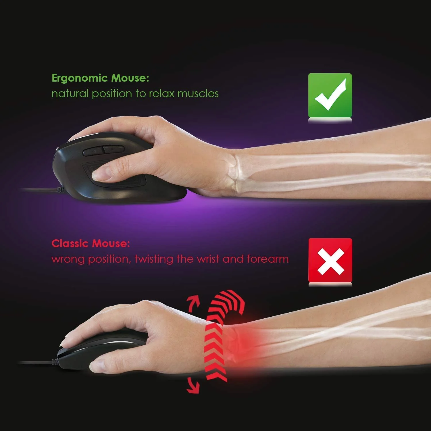 Мышь Vertical NEWWAY A3E 3200 DPI USB Кабель Регулируемый Вес, фото №4 Мышь Vertical NEWWAY A3E 3200 DPI USB Кабель Регулируемый Вес, фото №4