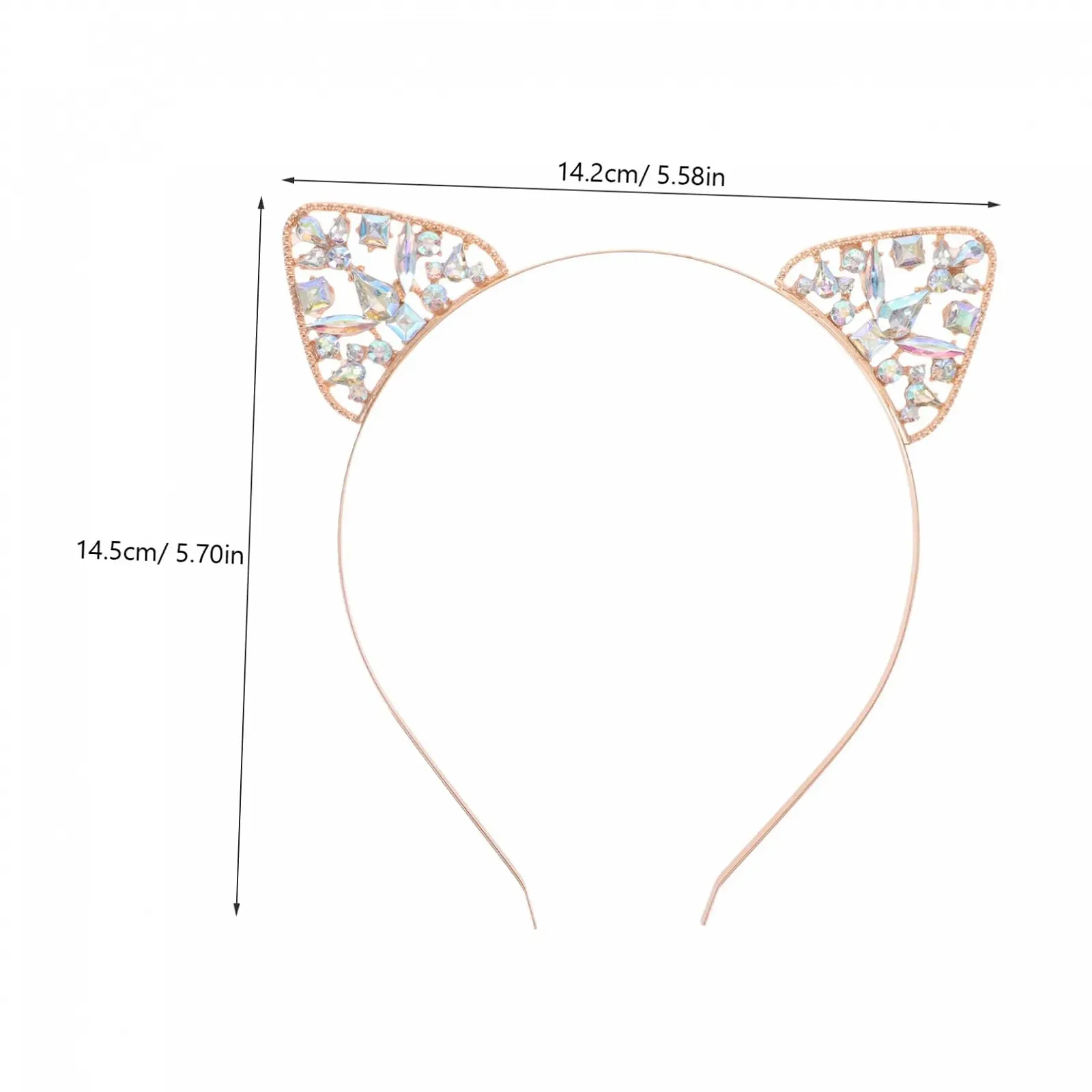 Обруч Вушка кота Garneck з блискітками, фото №2