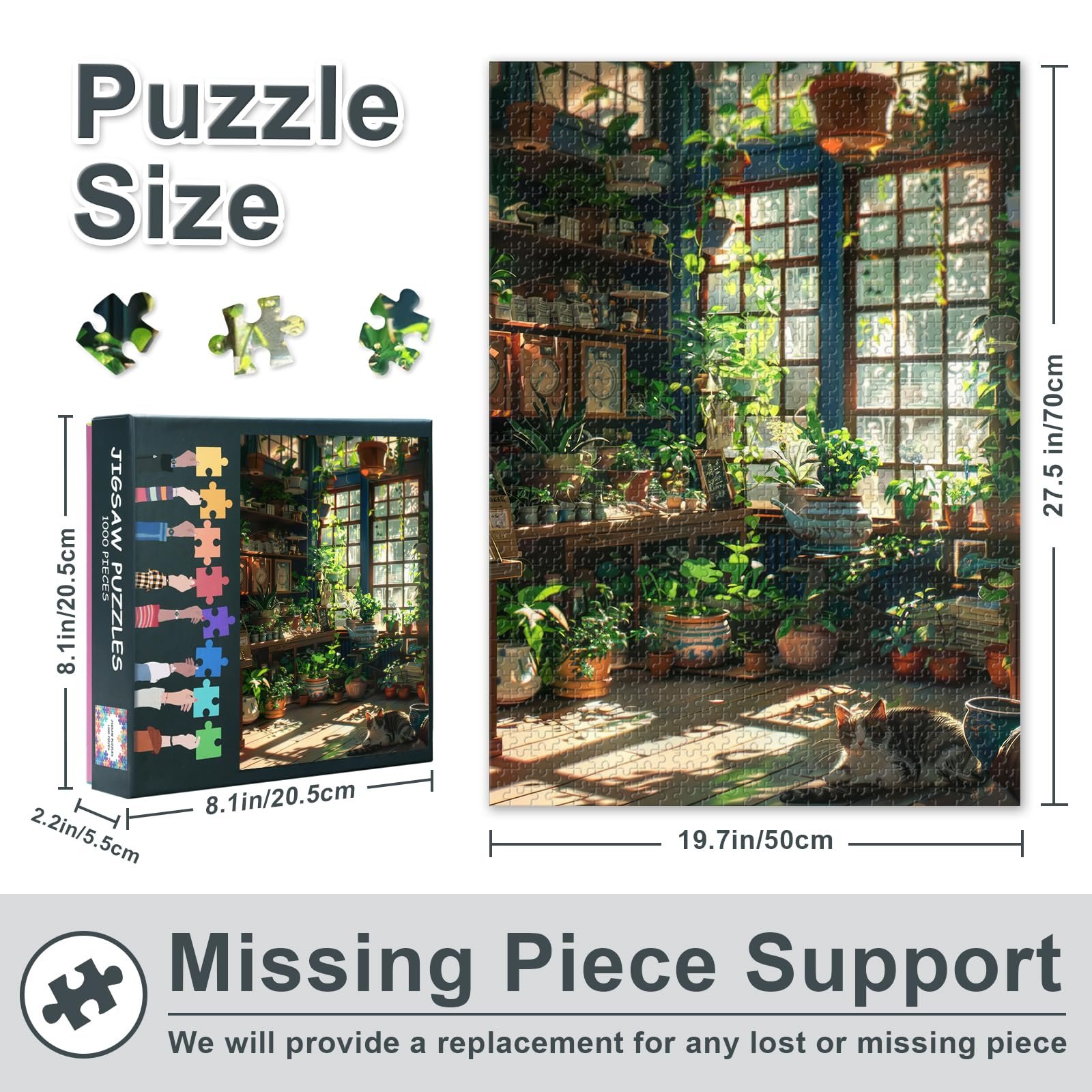 Пазл Indoor Plant Series Potted Plant 1000 елементів 70 x 50 см, фото №3