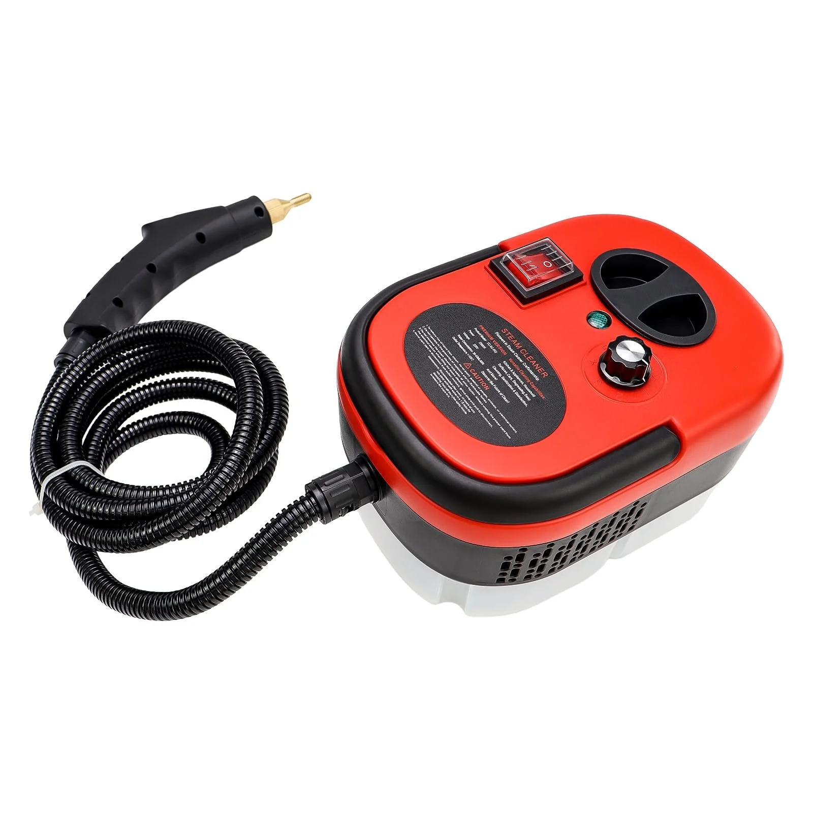 Ручний пароочисник 2500 Вт 1200 мл 3 бар 6 швидкостей Червоний, фото №8 Ручний пароочисник 2500 Вт 1200 мл 3 бар 6 швидкостей Червоний, фото №8