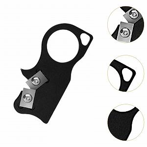 Ручная точилка для ножей Baoblaze Алюминиевый сплав Черная synthetic.ua - Фото 1