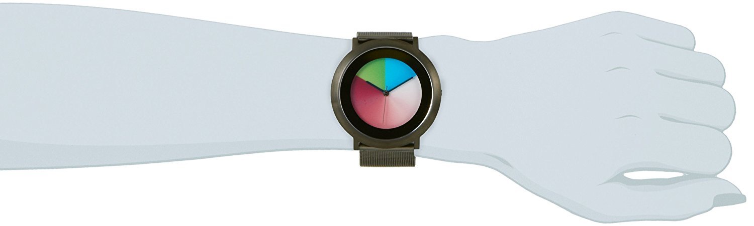 Часы Colour Inspiration Unisex Quartz Watch Colorchanging Series One Classic Titanium Milanese L Titanium Milanese Satin IP Titanium Coated Stainless Steel Case, фото №6