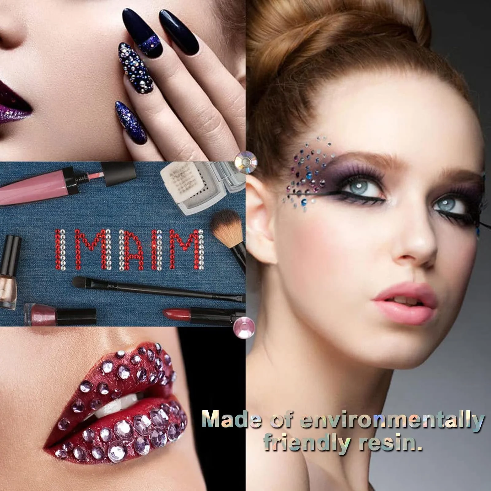 Стразы 3 мм 18 цветов Плоская задняя часть, смола, кристаллы AB Jelly с AB покрытием Набор 18000 штук для рукоделия, дизайна ногтей и DIY, фото №7