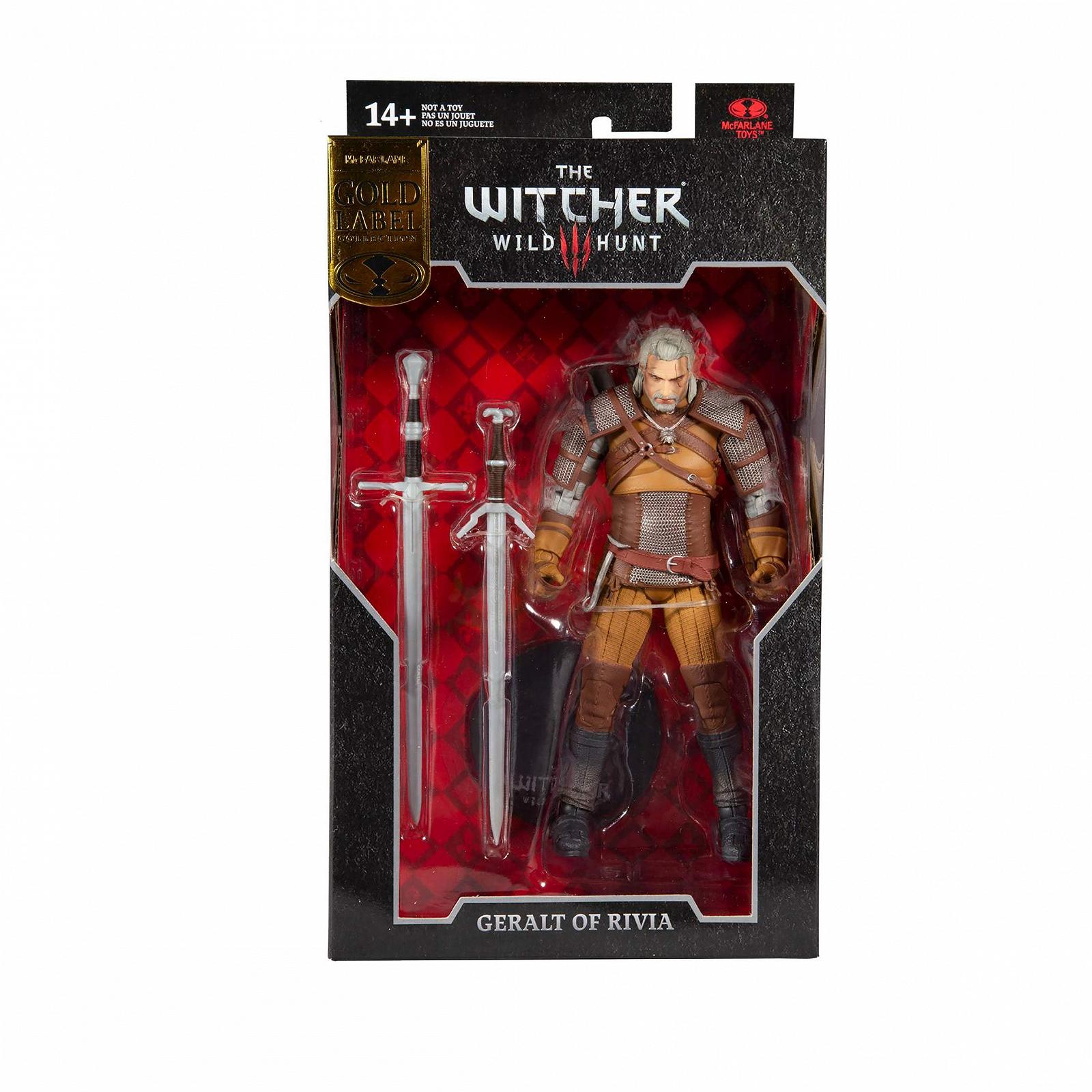 Фігурка McFarlane Witcher Gaming 13403-2, 7 дюймів, Геральт, в обладунках Каер Морхена, жовтий, фото №3
