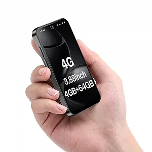Міні-смартфон YOHOPE 4G 3.88 дюйма HD Dual SIM 1950 mAh Face ID Black - Фото 1