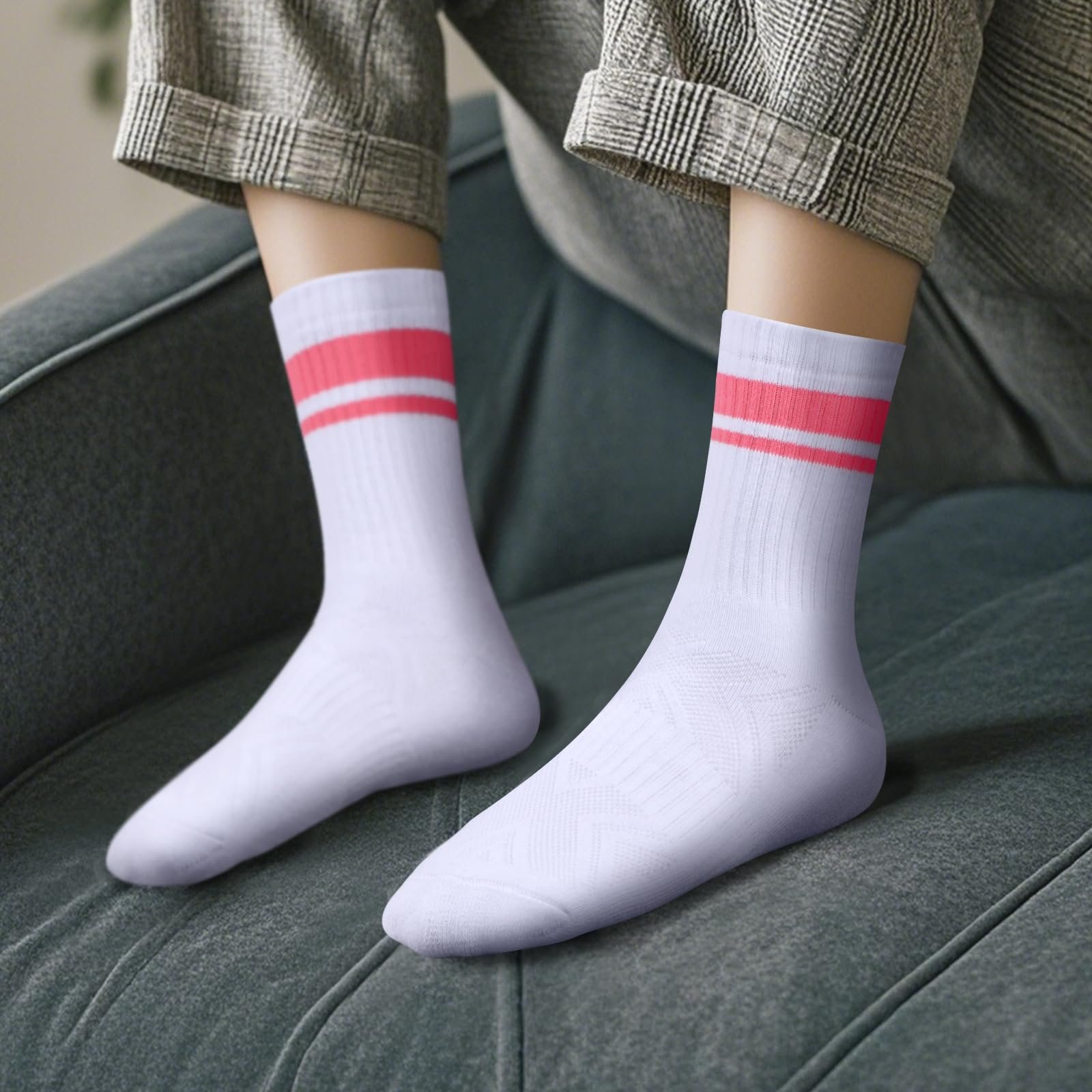 Носки YUEDGE теннисные ретро женские, 5 пар, фото №5