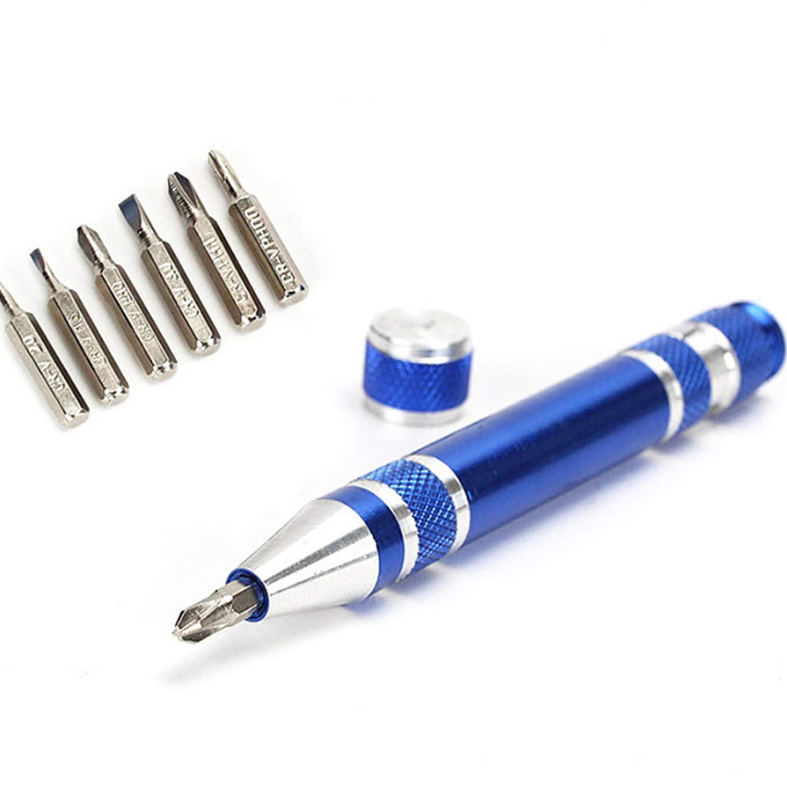 Набір Precision 8 в 1 Набір міні-ремонтних викруток Ballpoint Pen Design 4x Cross і 4x Slotted для ПК Окулярів Годинників Мобільного телефона Лаптопа тощо, фото №6 Набір Precision 8 в 1 Набір міні-ремонтних викруток Ballpoint Pen Design 4x Cross і 4x Slotted для ПК Окулярів Годинників Мобільного телефона Лаптопа тощо, фото №6