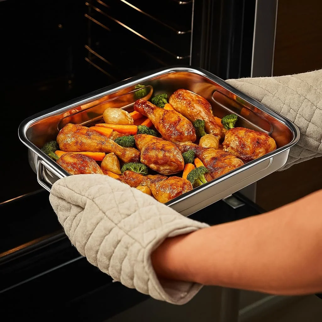 Набір форм для запікання Space Home для лазаньї нержавіюча сталь антипригарне покриття набір з 2 шт, фото №7