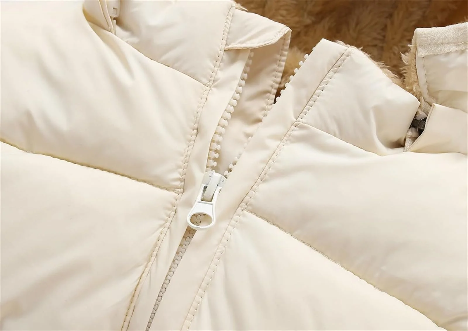 Пуховый жилет Generisch Зимняя Легкая для Мальчиков Девочек Безрукавка Пальто Милая Жилетка с Капюшоном Пуховик Осенняя Зимняя Переходная Куртка для Активного Отдыха, фото №7