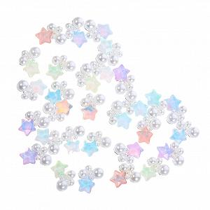 Підвіски для нігтів minkissy 30 шт, маленькі намистини - Фото 1