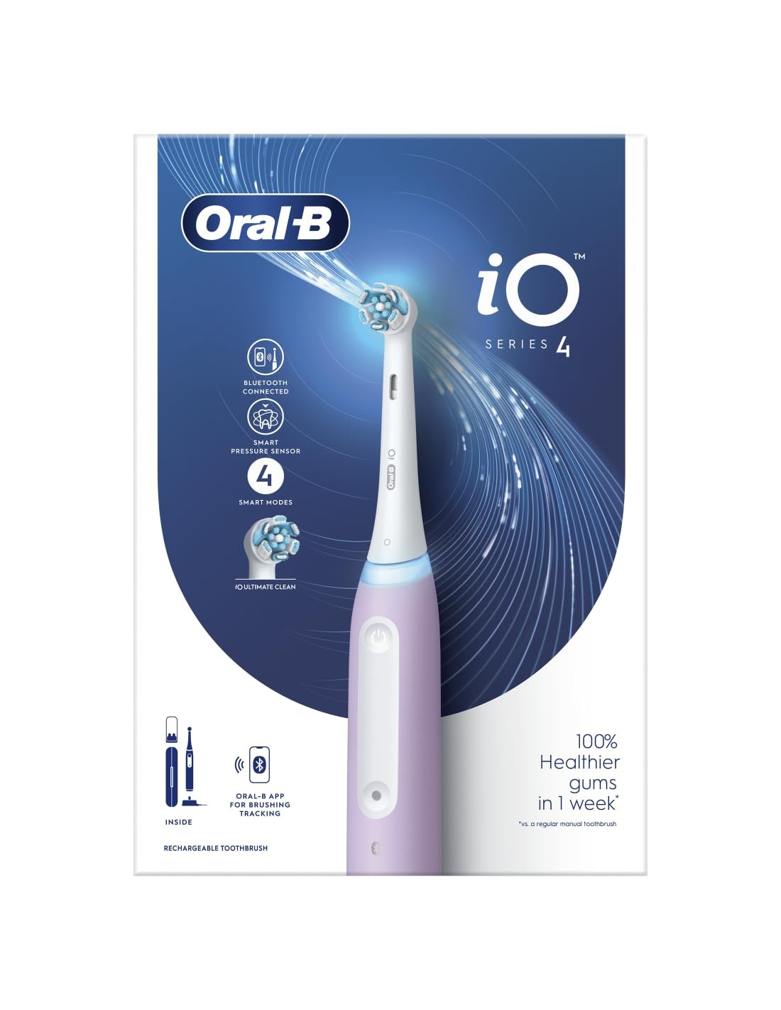 Електрична зубна щітка Oral-B iO Series 4 Lavender Лавандова, фото №1