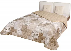 Покрывало MB Warenhandel24 XXL, Универсальное Одеяло, 220 x 240 см, Пэчворк, Кантри Хаус, Накидка на диван-кровать - Фото 1