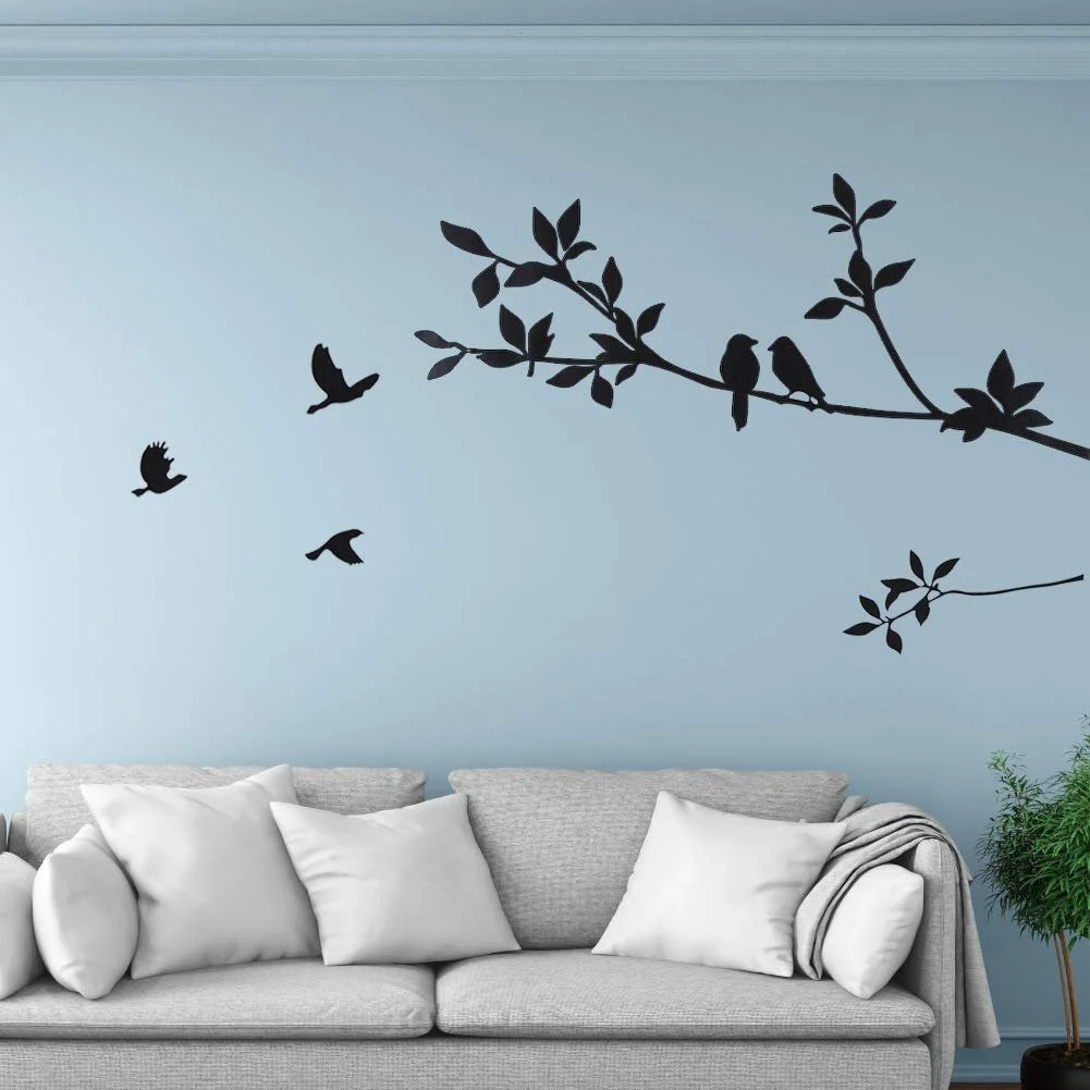 Наклейки на стіну Birds on Branch Чорні, фото №7 Наклейки на стіну Birds on Branch Чорні, фото №7