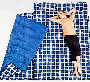 Спальний мішок MYVVKIA Outdoor Doppelschlafsack Umschlag Splicable бавовняний 2,2 м * 1,45 м synthetic.ua - Фото 1