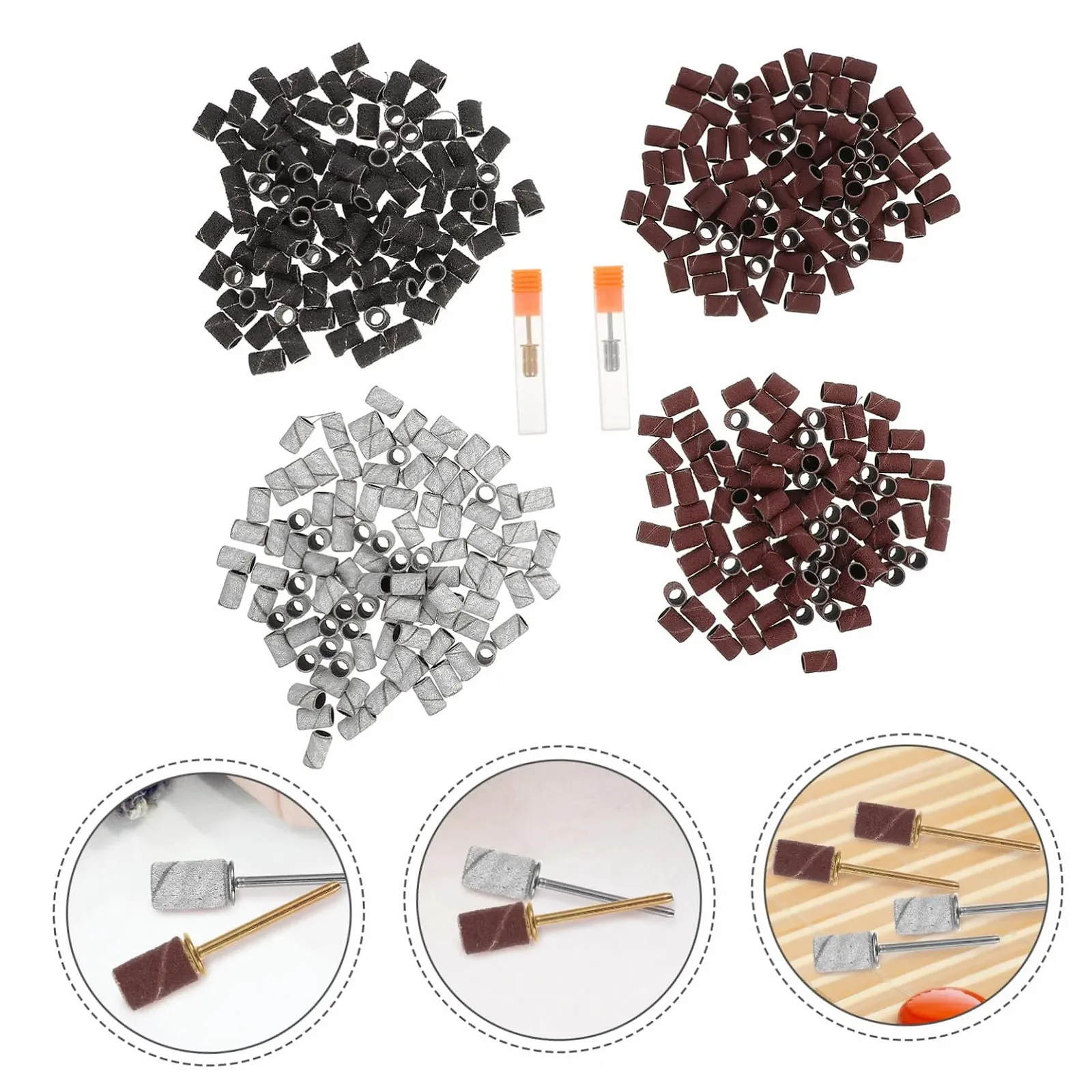 Маникюрный набор Healvian с полировочными насадками и профессиональными шлифовальными лентами, фото №8 Маникюрный набор Healvian с полировочными насадками и профессиональными шлифовальными лентами, фото №8