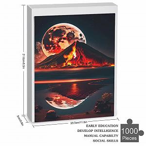 Дерев'яна головоломка Volcano 1000 елементів 78 x 53 см synthetic.ua - Фото 1