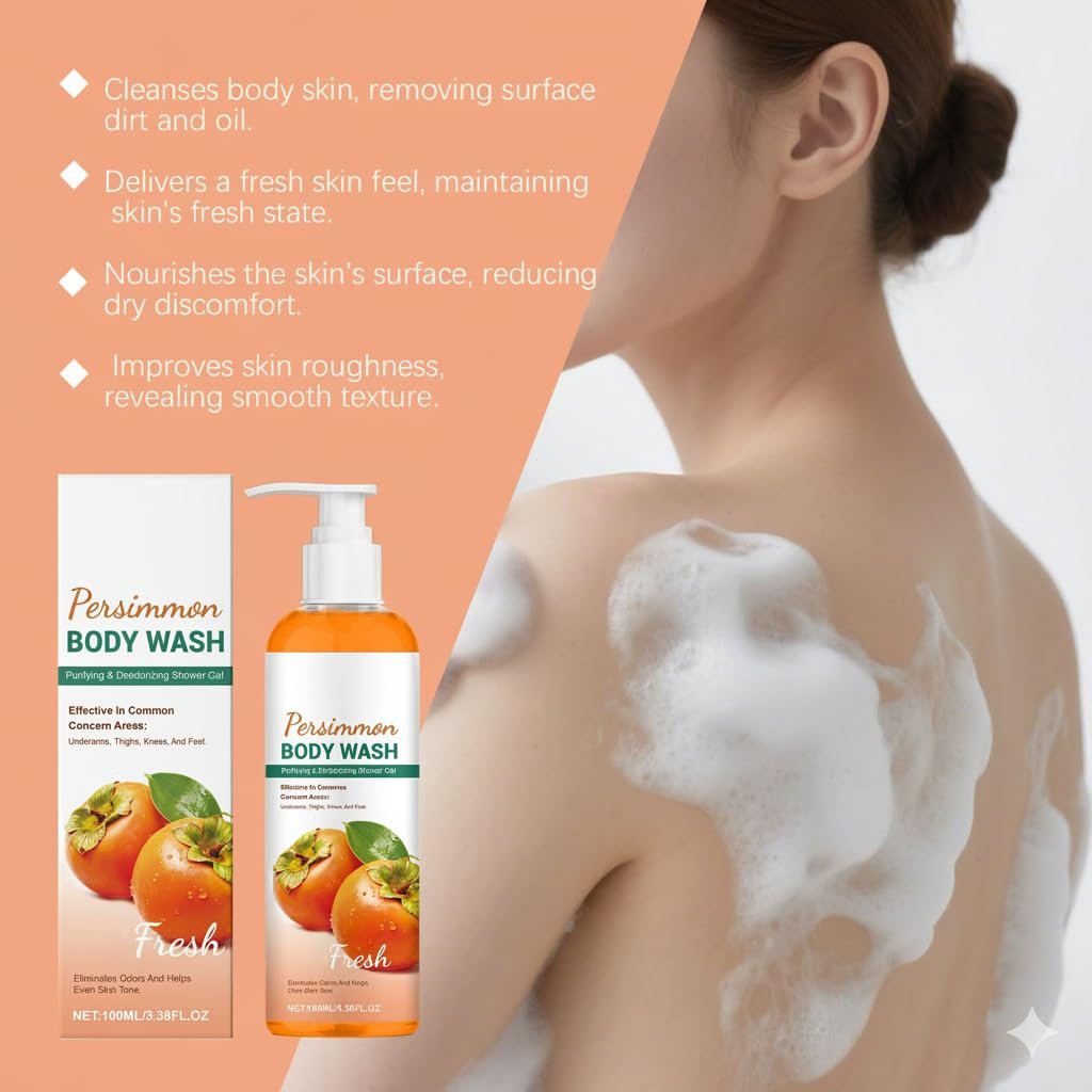 Гель для душу Kaki Body Odour Remover з екстрактом хурми дезодоруючий 1 шт., фото №8 Гель для душу Kaki Body Odour Remover з екстрактом хурми дезодоруючий 1 шт., фото №8