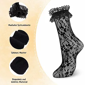 Шкарпетки Мереживні (2 пари) synthetic.ua - Фото 1