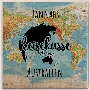 Скарбничка дерев'яна Travel Fund Australia World Map Дерево synthetic.ua - Фото 1