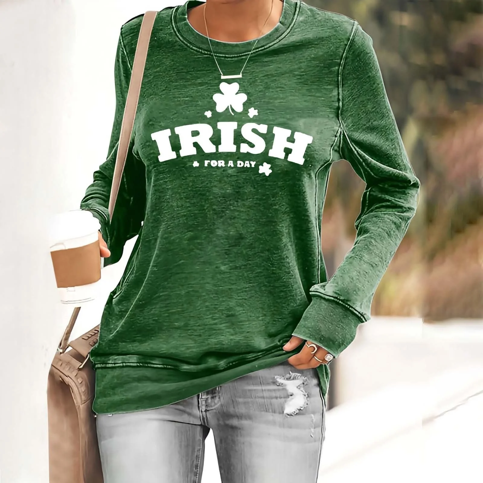 Жіночий Світшот Повсякденний Пуловер, фото №3