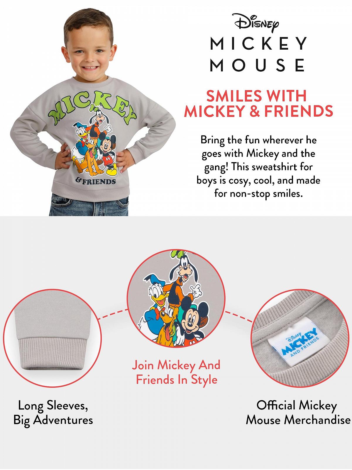 Світшот Disney Mickey Mouse Офіційний дитячий джемпер для хлопчиків, фото №6