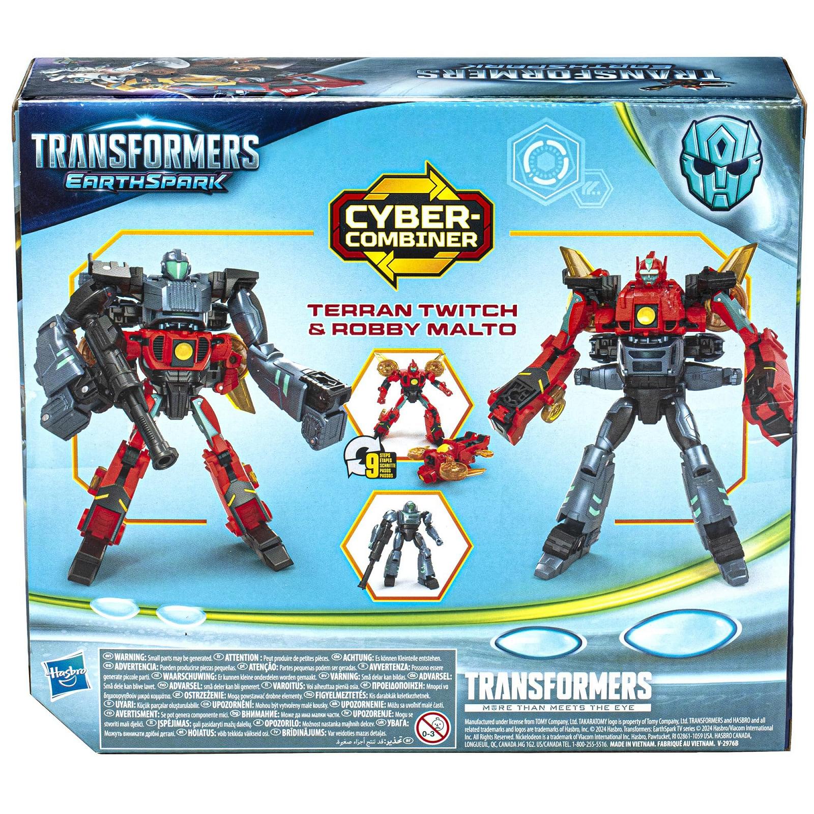 Фигурки Transformers EarthSpark Cyber-Combiner Terran Twitch и Robby Malto, фото №18
