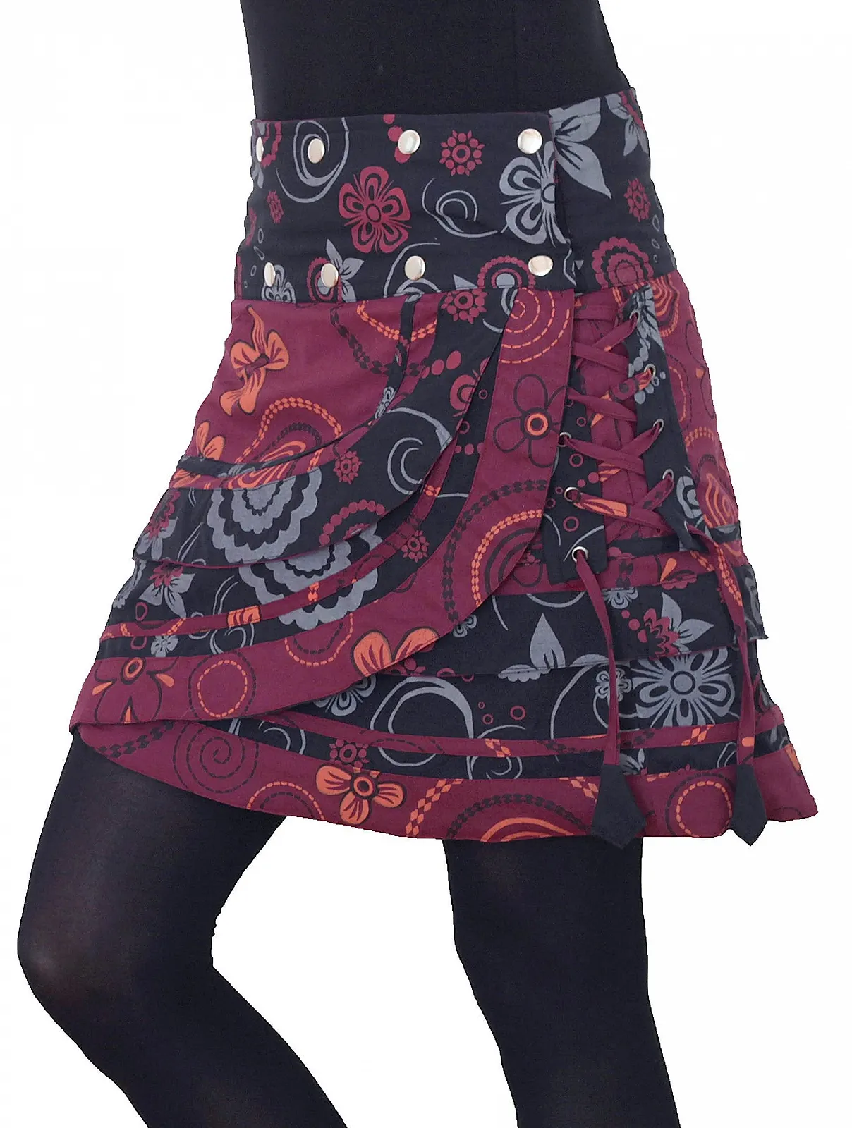 Спідниця із запахом PUREWONDER Бавовняна спідниця SK182 з кишенею, фото №4 Спідниця із запахом PUREWONDER Бавовняна спідниця SK182 з кишенею, фото №4