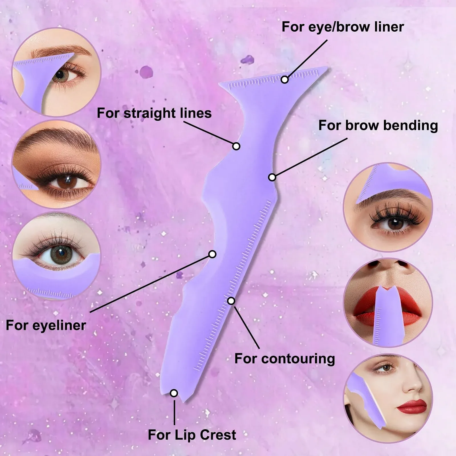 Трафареты для подводки глаз JINSIHU Многофункциональные силиконовые, фото №2 Трафареты для подводки глаз JINSIHU Многофункциональные силиконовые, фото №2