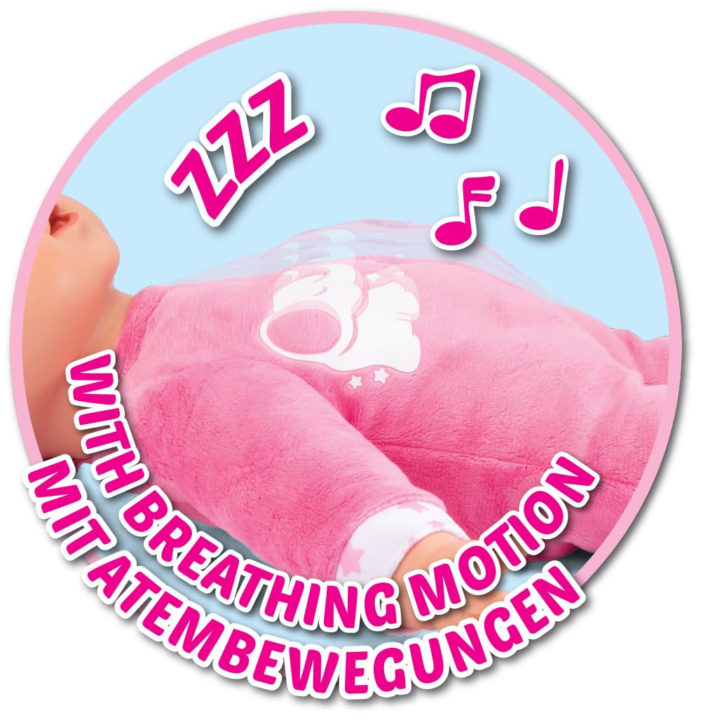 Кукла Simba Laura Snooze Time (38 см) Мягкотелая детская со звуками, дыхательными движениями и закрывающимися глазами, фото №3