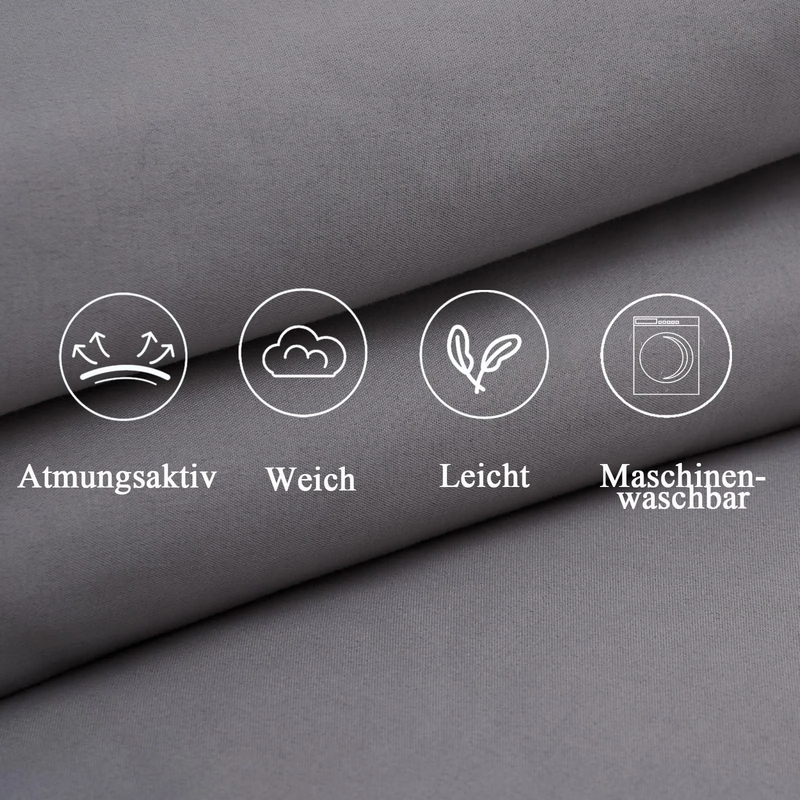 Наволочка Vielit для подушки для сну на боці 40 x 145 см, Набір з 2 наволочок, М'які наволочки, Сірий, фото №5 Наволочка Vielit для подушки для сну на боці 40 x 145 см, Набір з 2 наволочок, М'які наволочки, Сірий, фото №5