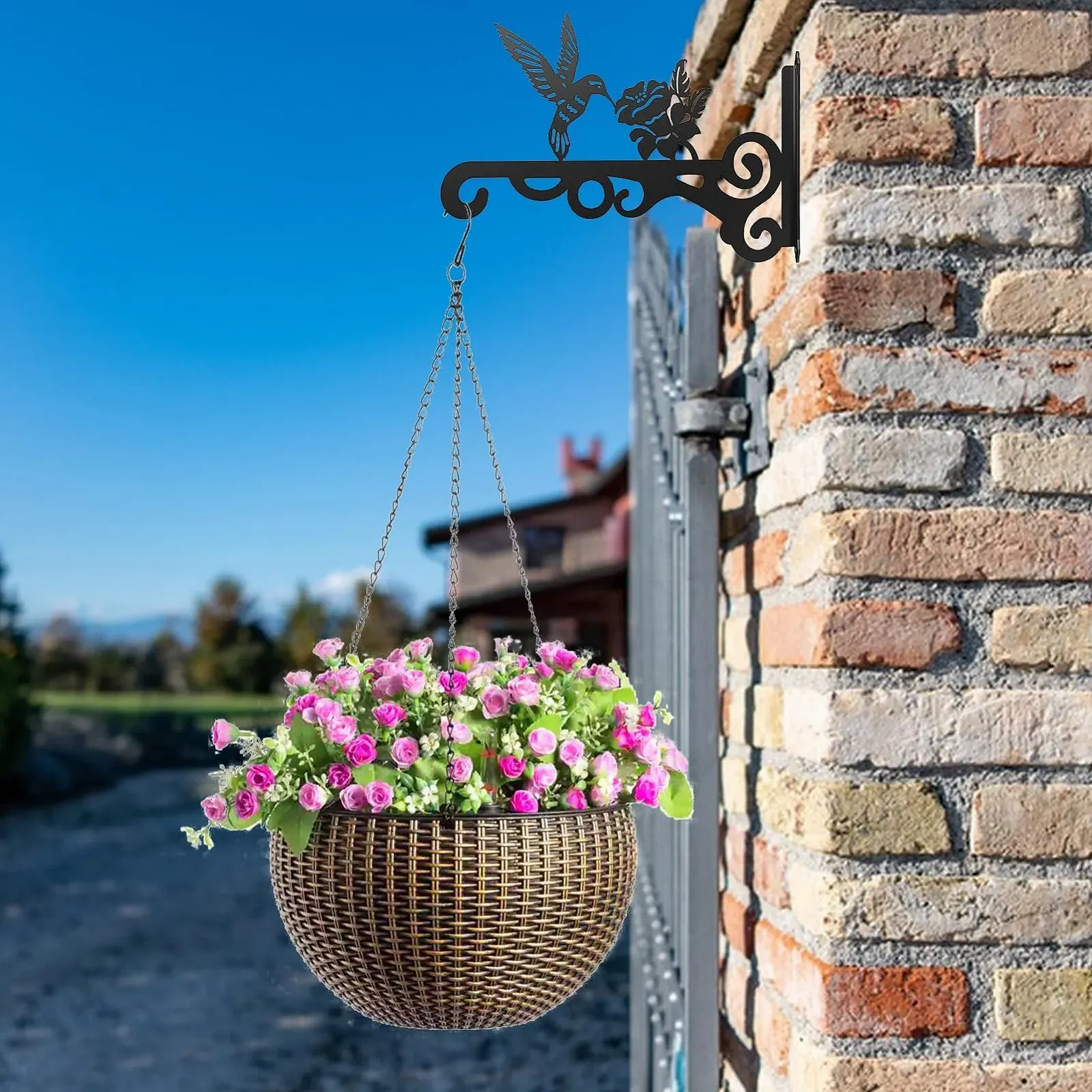 Підвісний кошик для рослин Металевий Вуличний, фото №8
