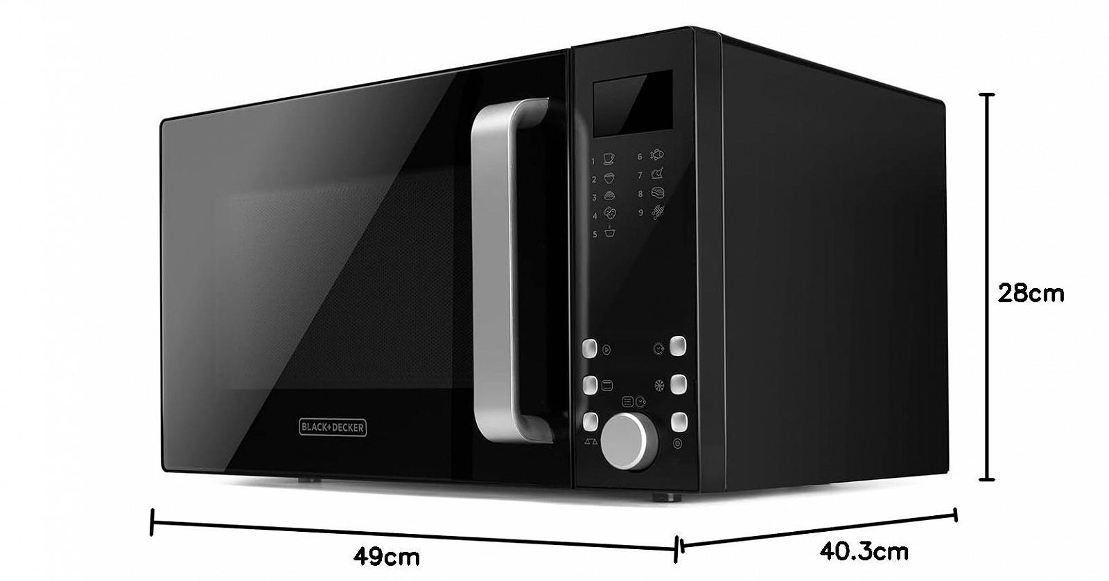 Микроволновая печь Black+Decker BXMZ900E 23 л 800 Вт Черная, фото №8 Микроволновая печь Black+Decker BXMZ900E 23 л 800 Вт Черная, фото №8