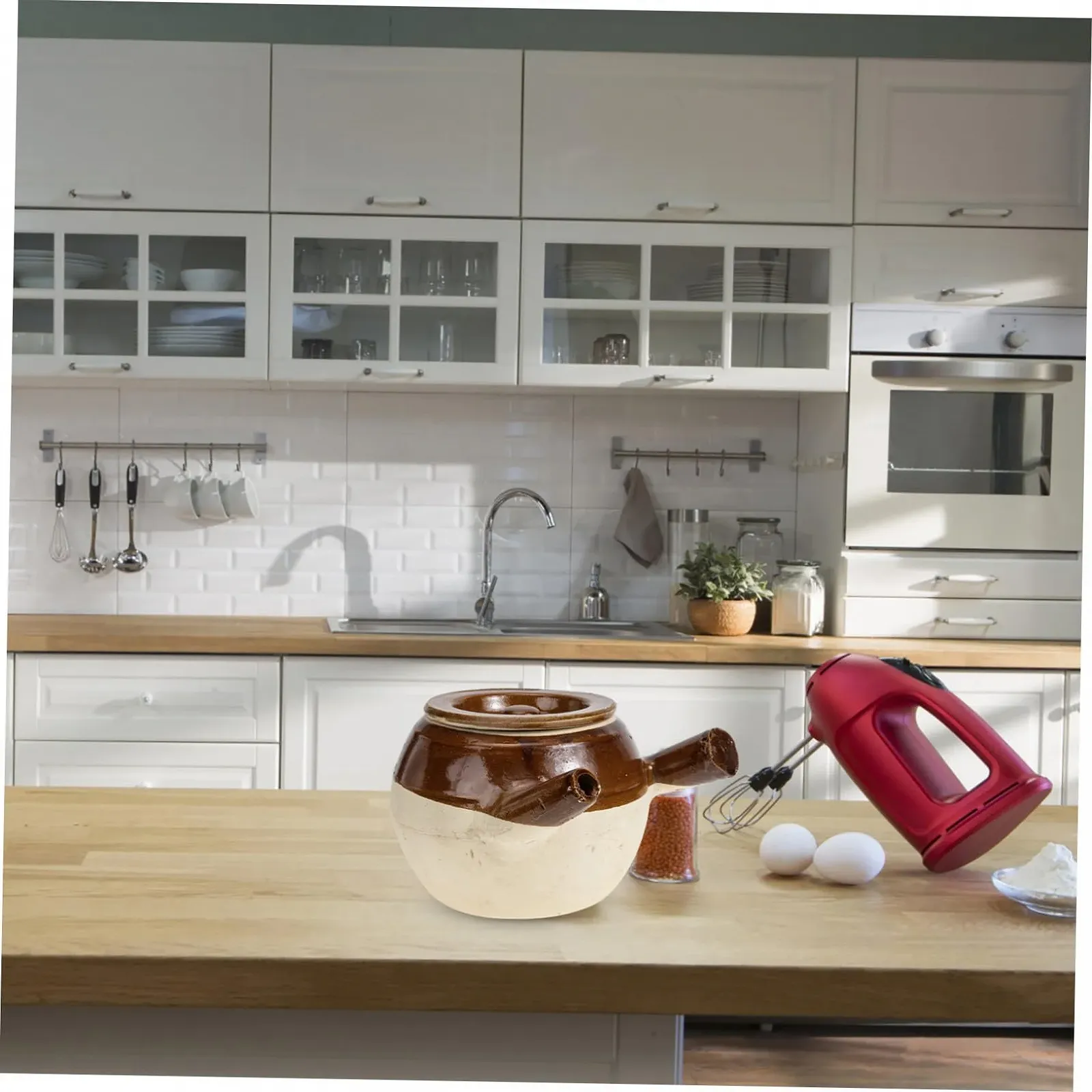 Горшок для лекарств TOYANDONA Керамический с ручкой, фото №5