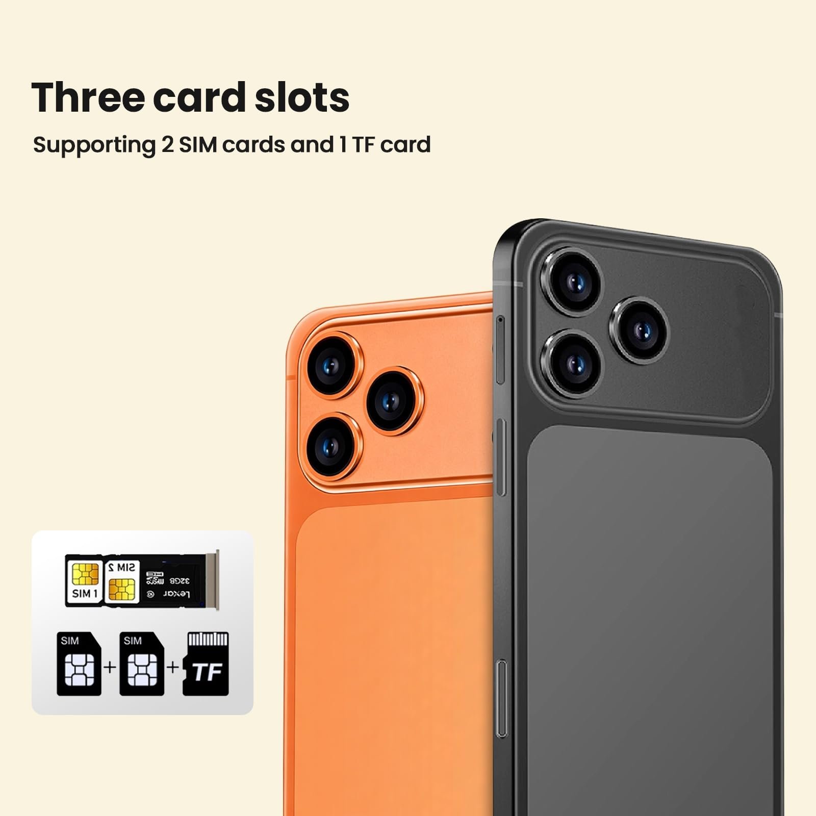Смартфон Android 4G LTE 6.6" 3/16 ГБ Dual SIM Orange, фото №6