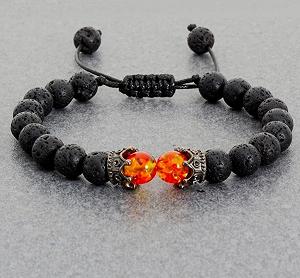 Браслет черный на руку с натурального камня Короны - Фото 1