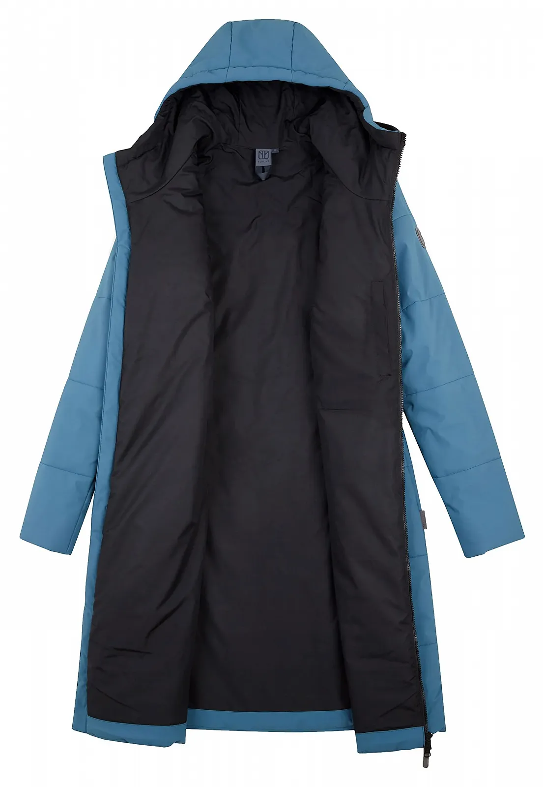 Пальто стьобане ELKLINE 2019060 Жіноче з регульованим капюшоном і двосторонньою блискавкою із захистом підборіддя, фото №4 Пальто стьобане ELKLINE 2019060 Жіноче з регульованим капюшоном і двосторонньою блискавкою із захистом підборіддя, фото №4