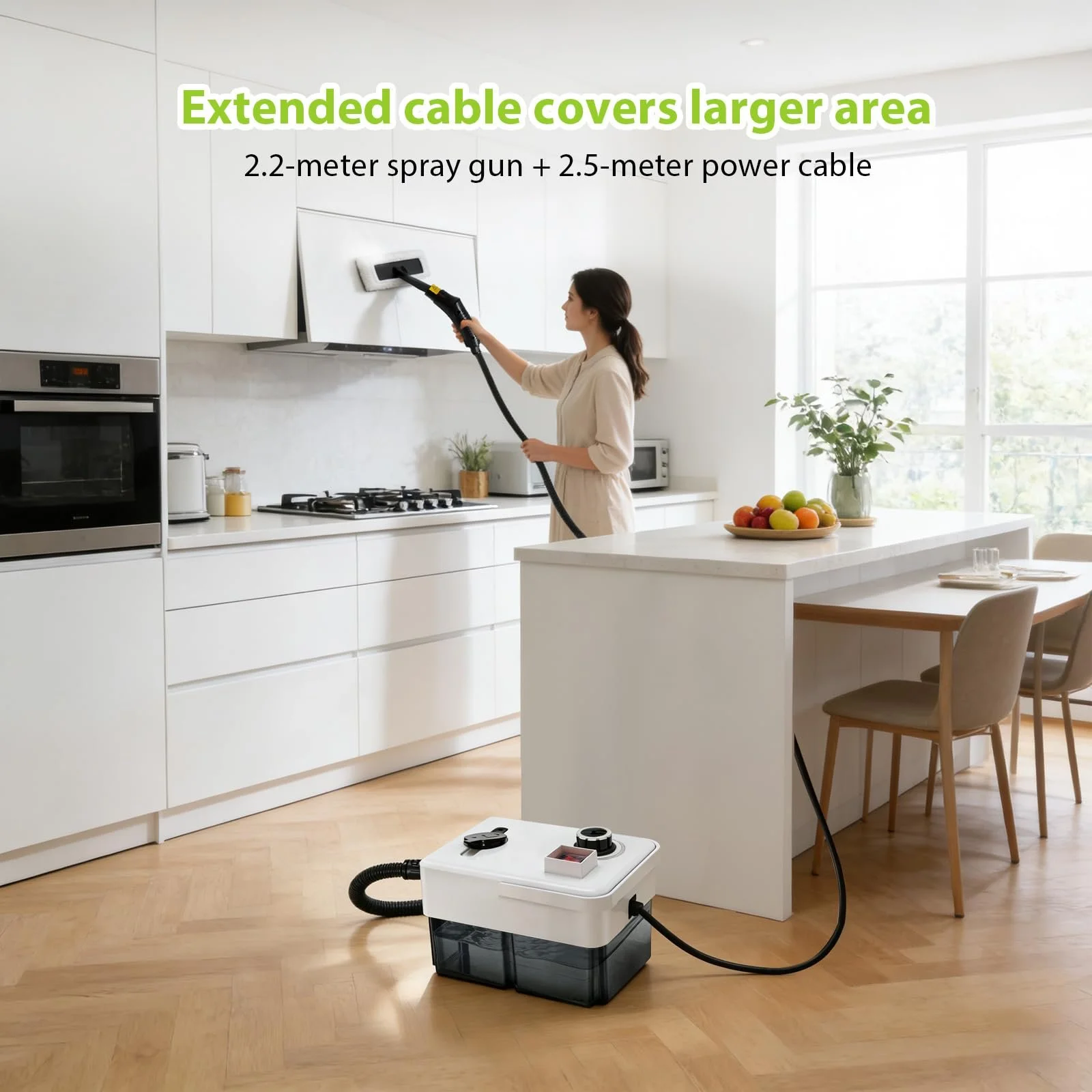 Ручний пароочисник 1950 Вт 3 бар 1600 мл, фото №4