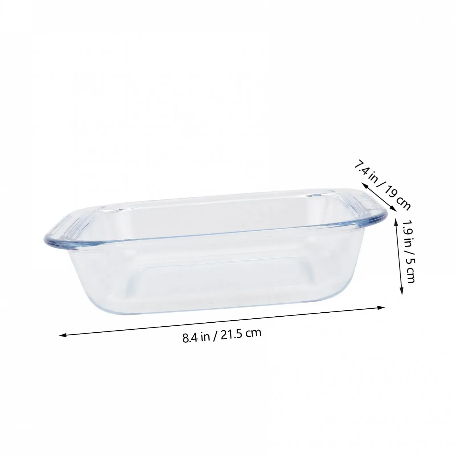 Форма для выпечки iplusmile термостойкая стеклянная прямоугольная для духовки и микроволновой печи, фото №2