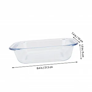 Форма для выпечки iplusmile термостойкая стеклянная прямоугольная для духовки и микроволновой печи synthetic.ua - Фото 1