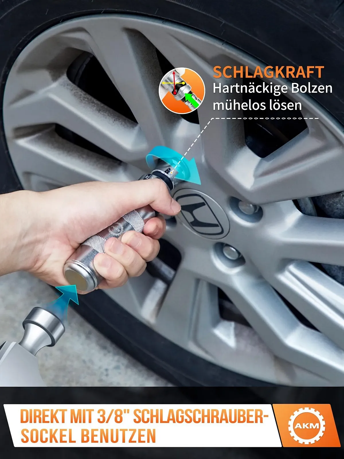 Набір ударних викруток AKM 3/8 дюйма 12 штук S2 Steel, фото №6