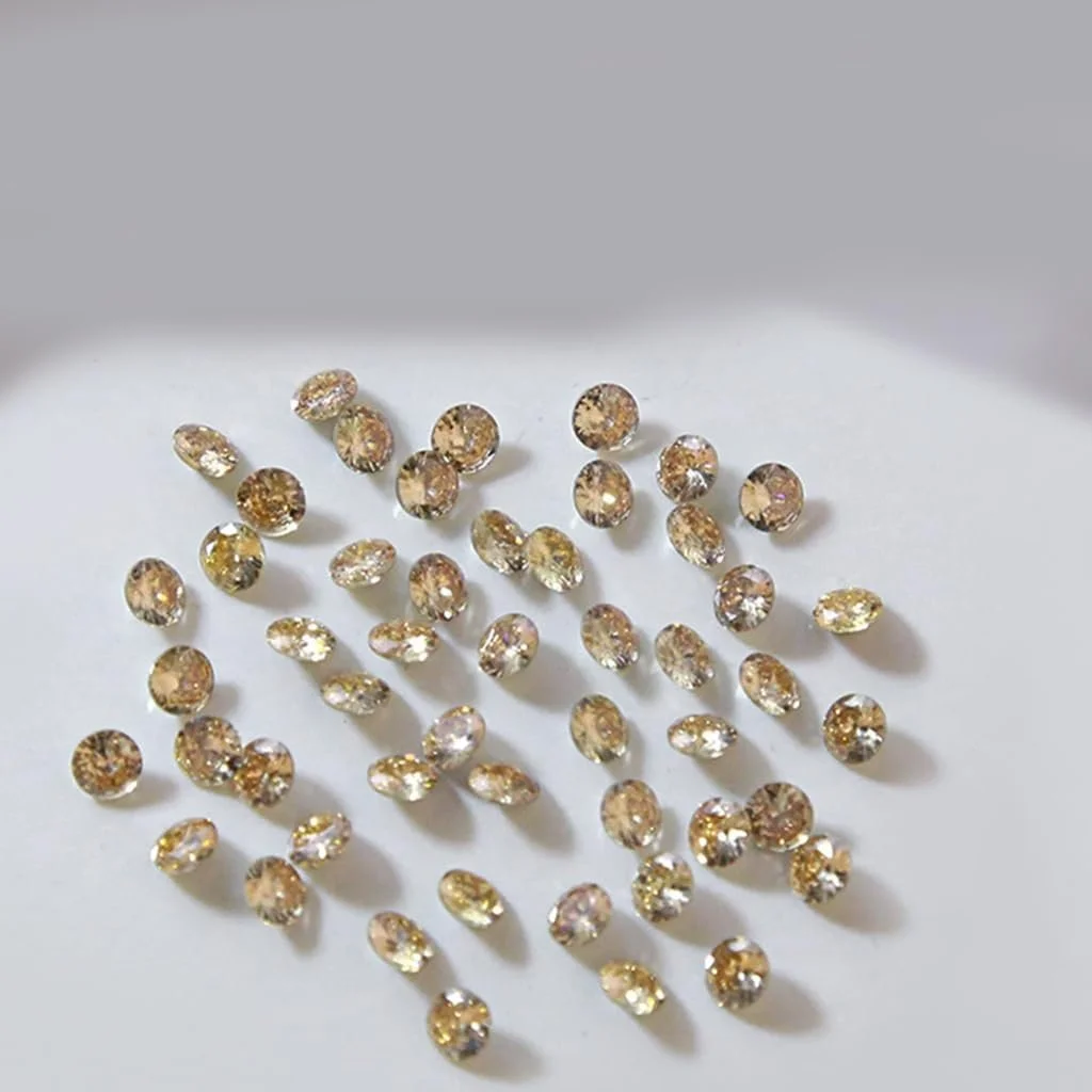 Стразы для ногтей круглые хрустальные прозрачные 50 штук, фото №3