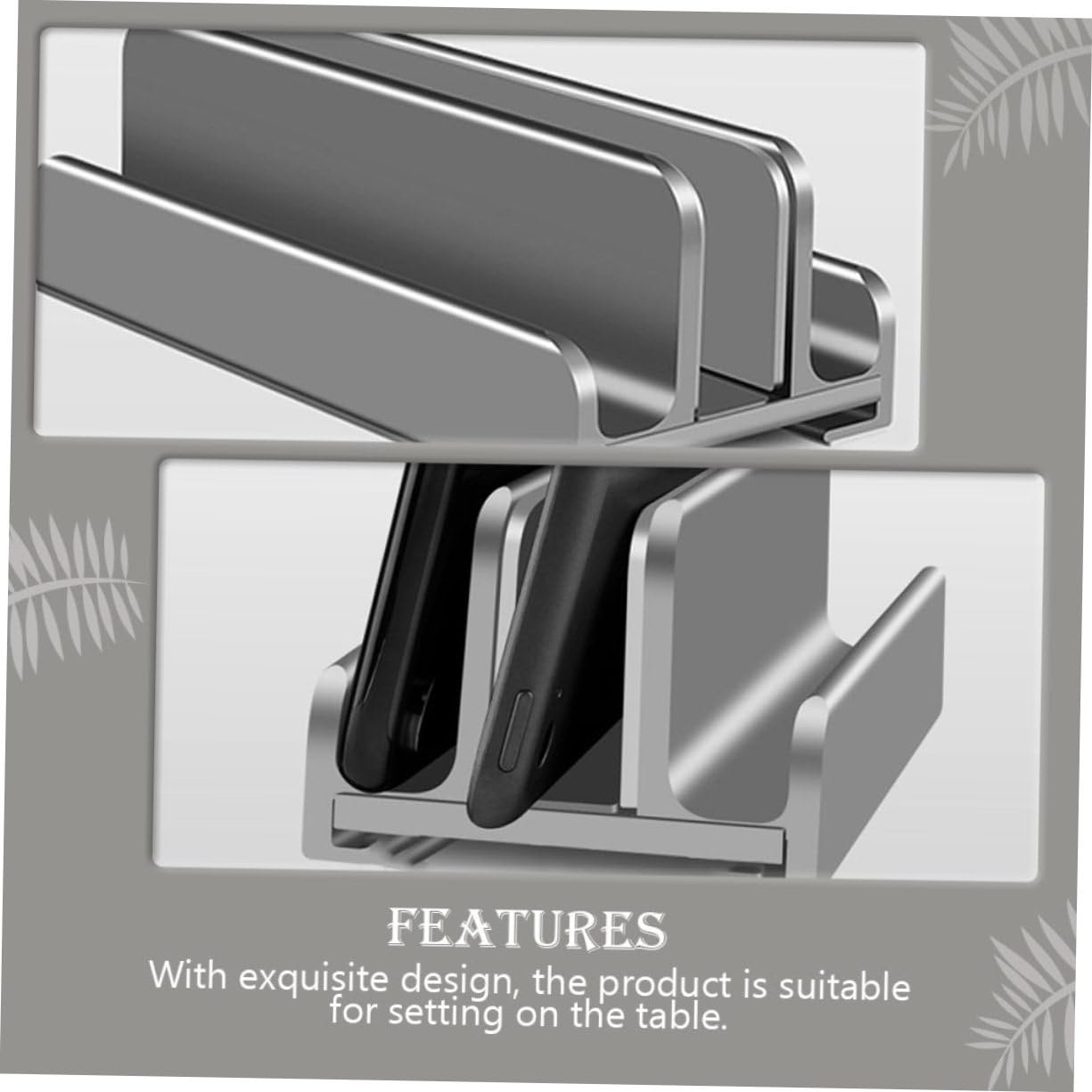 Подставка для ноутбука Алюминиевый сплав Портативная подставка для компьютера Практичный держатель для телефона Вертикальная подставка для ноутбука для стола, фото №7 Подставка для ноутбука Алюминиевый сплав Портативная подставка для компьютера Практичный держатель для телефона Вертикальная подставка для ноутбука для стола, фото №7