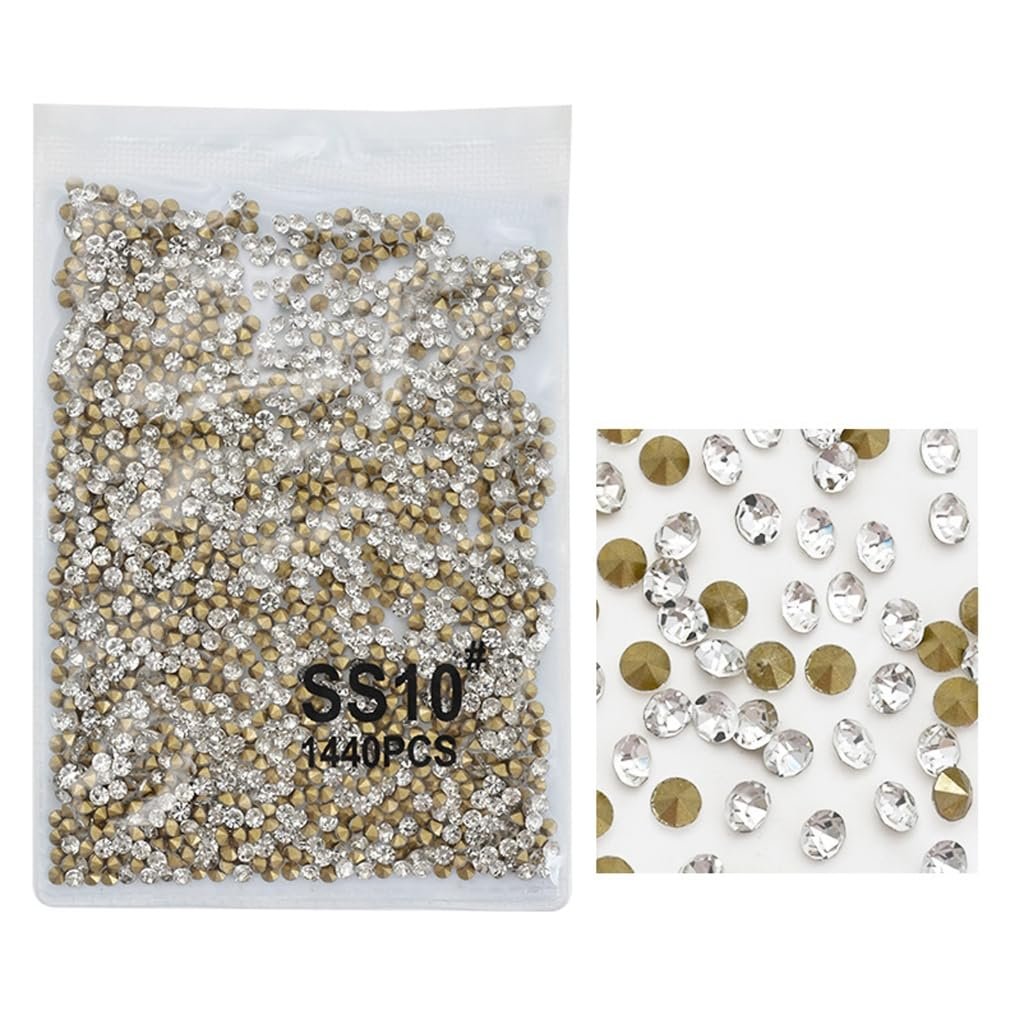 Стрази для нігтів з полімерної смоли 3D, 1 пакетик, фото №9