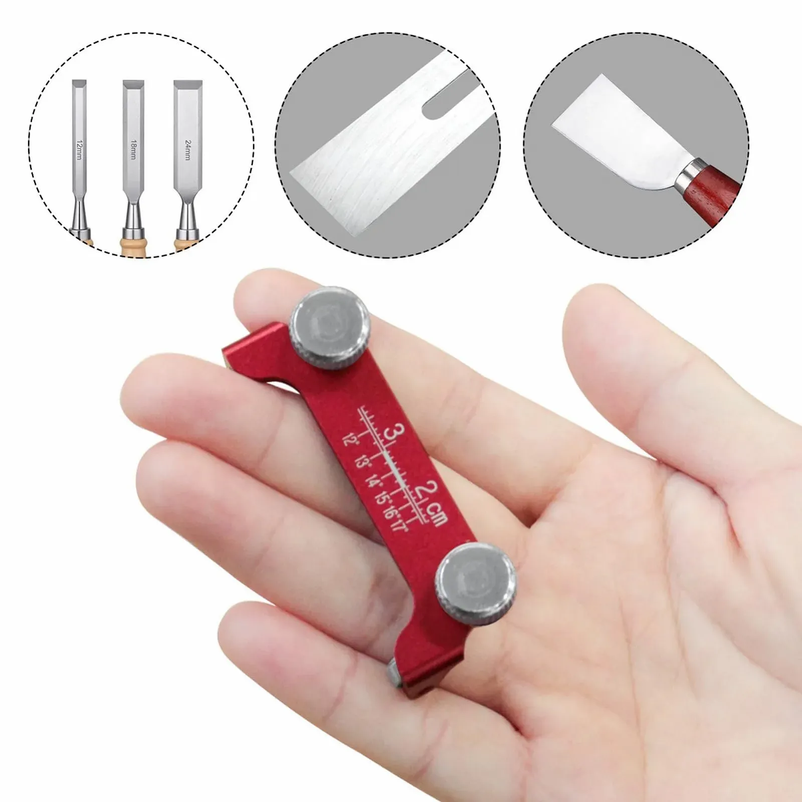 Тримач Wood Parking Aid для заточування стамесок та рубанків регульований з нержавіючої сталі, фото №6